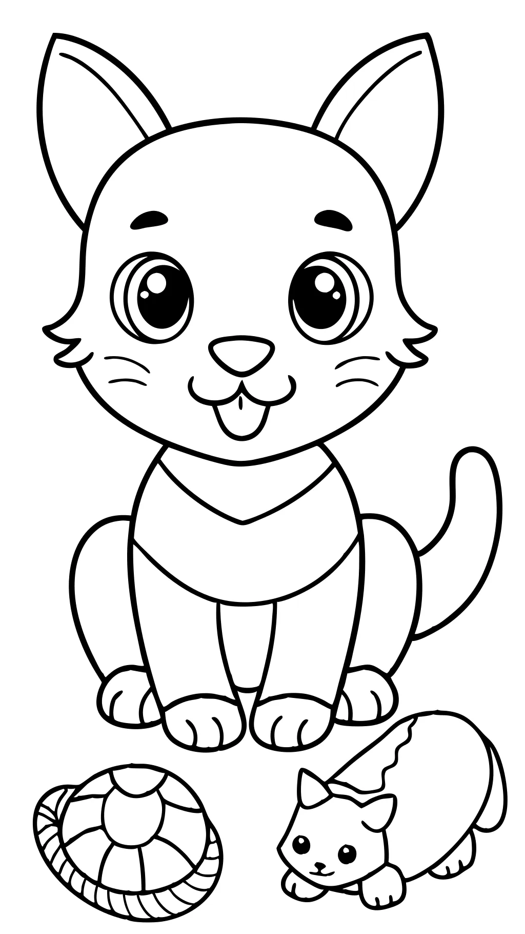 easy animal coloring pages